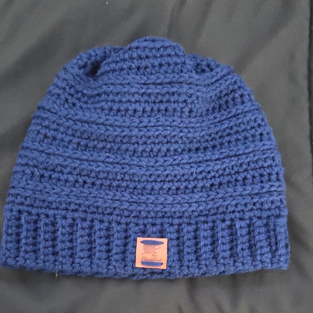 Blue Knit Beanie
